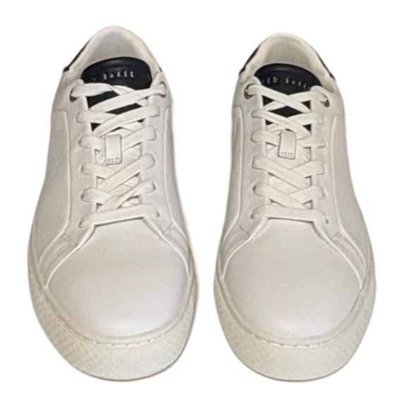 Ted Baker Men's Off-White and Brown Sneakers - Picture 7 of 9